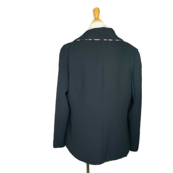 Tally Taylor Two Piece Blazer and Top Set Fully Lined Black Womens Size 12 - Picture 5 of 12